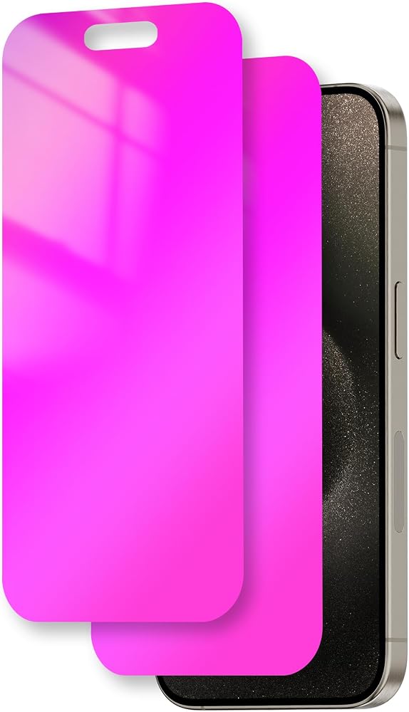 Juvraixo iPhone 15 Pro Max Gradient Privacy screen protector